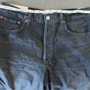 Agolde Women’s Relaxed Black Washed Jeans